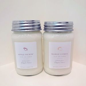 Antique Candle Co set of 2 candles